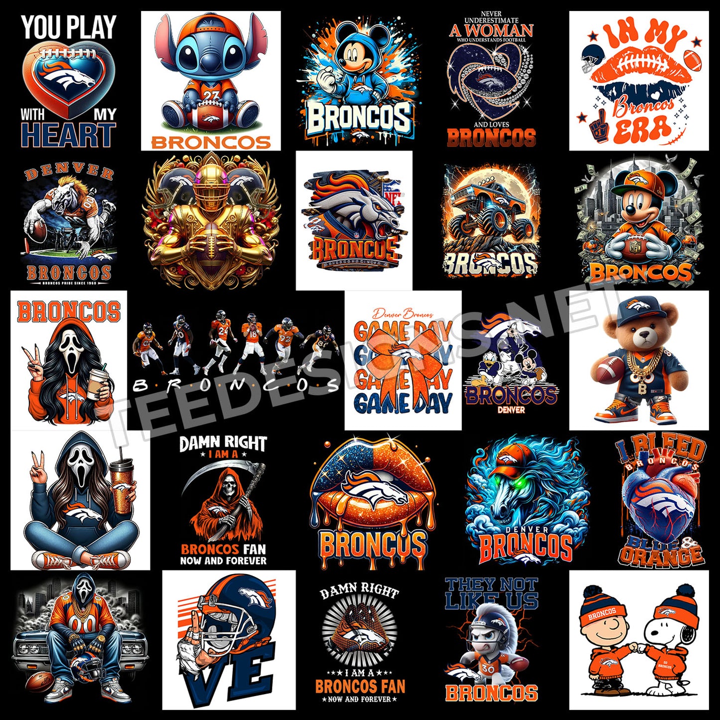 40 Denver Broncos Designs PNG