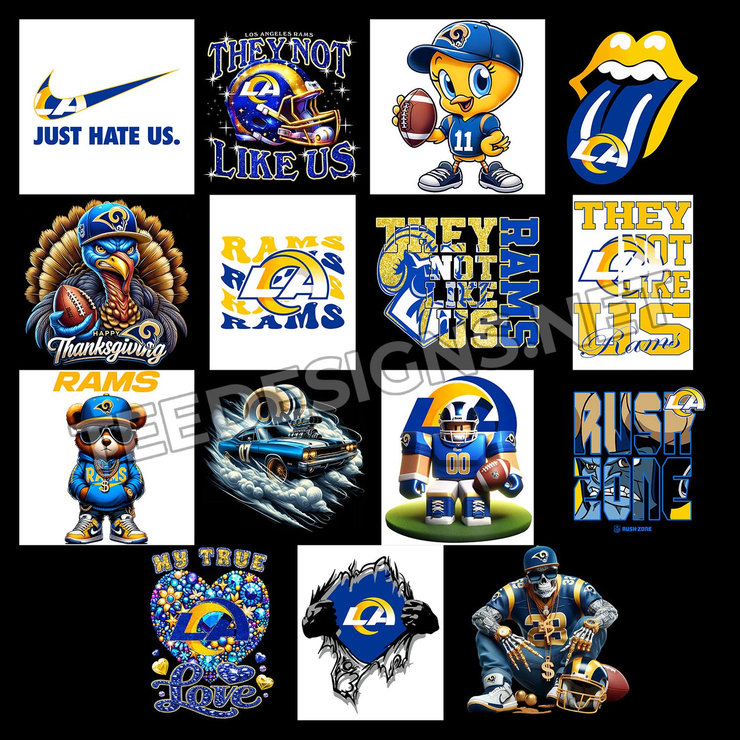 40 Los Angeles Rams Designs PNG