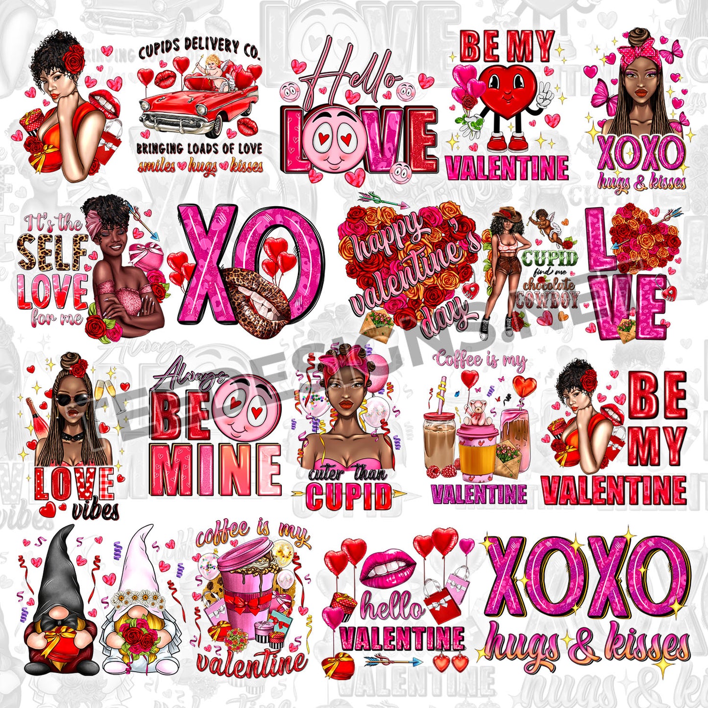 50 Valentine's Day Designs PNG