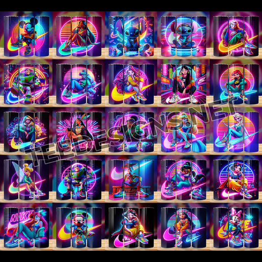 60 Nike Neon Cartoon Tumbler Designs