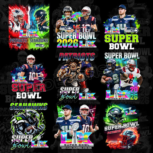 9 Exclusive Super Bowl LX 2026 Designs PNG